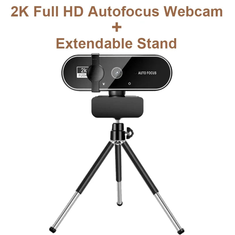 4K 2K 1080P Webcam with Microphone Autofocus 8MP Full HD Camera for Windows PC Laptop IOS Macbook External Web Cam