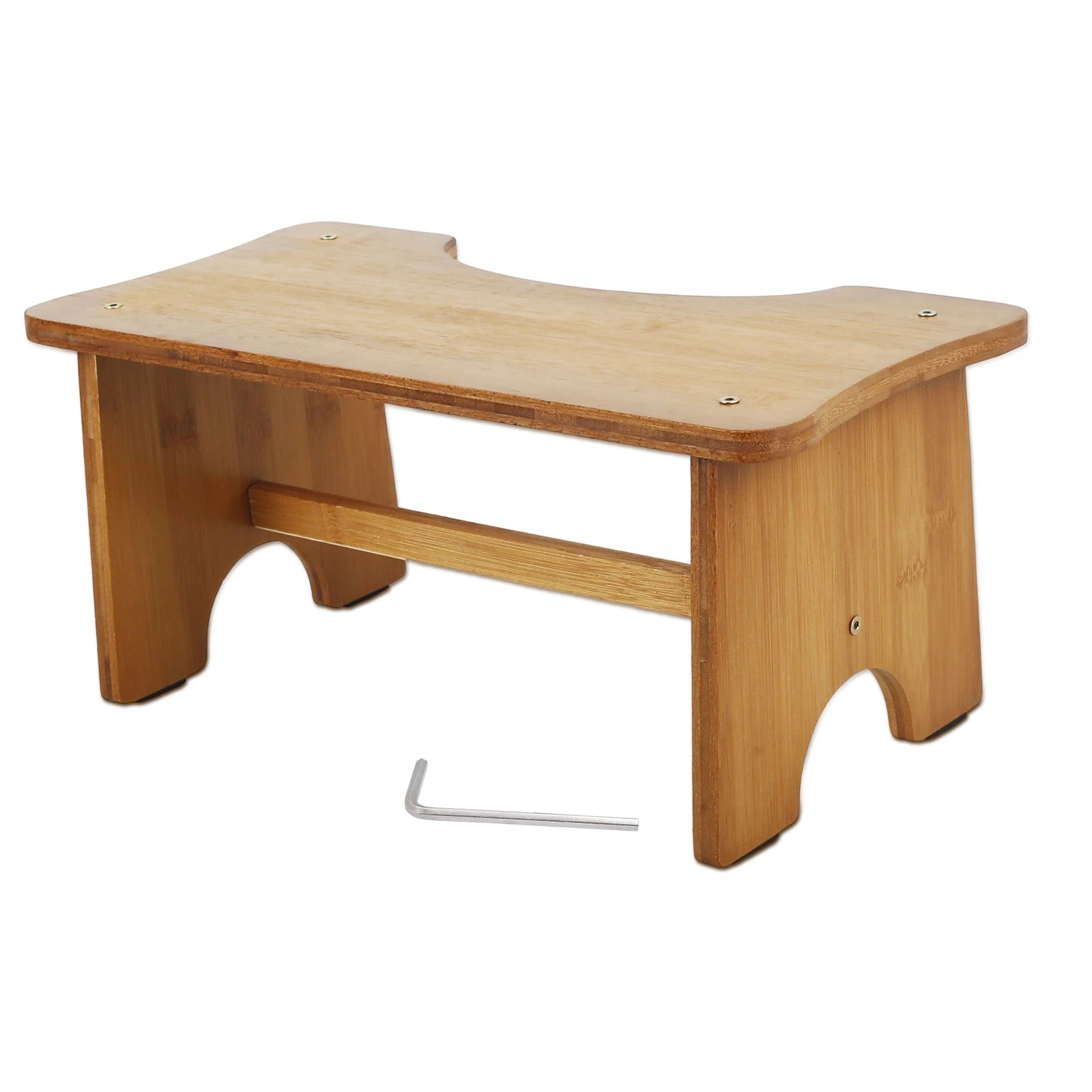 Bamboo Squatty Potty Toilet Stool Anti-slip Sturdy Toilet Foot Stool Bathroom Portable Pregnant Woman Children Adult