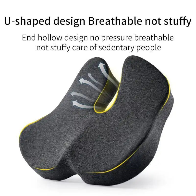 Hot Selling Lumbar Back Support Chair Comfortable Massage Pillow Memory Foam Orthopedic Seat Cushion