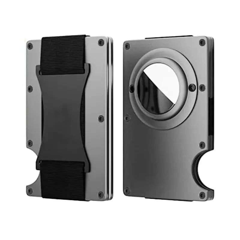 Cartera Airtag Men Carbon Fiber Forged Wallet Minimalist Slim Business Wallet Credit Card Holder Rfid with Cash Strap