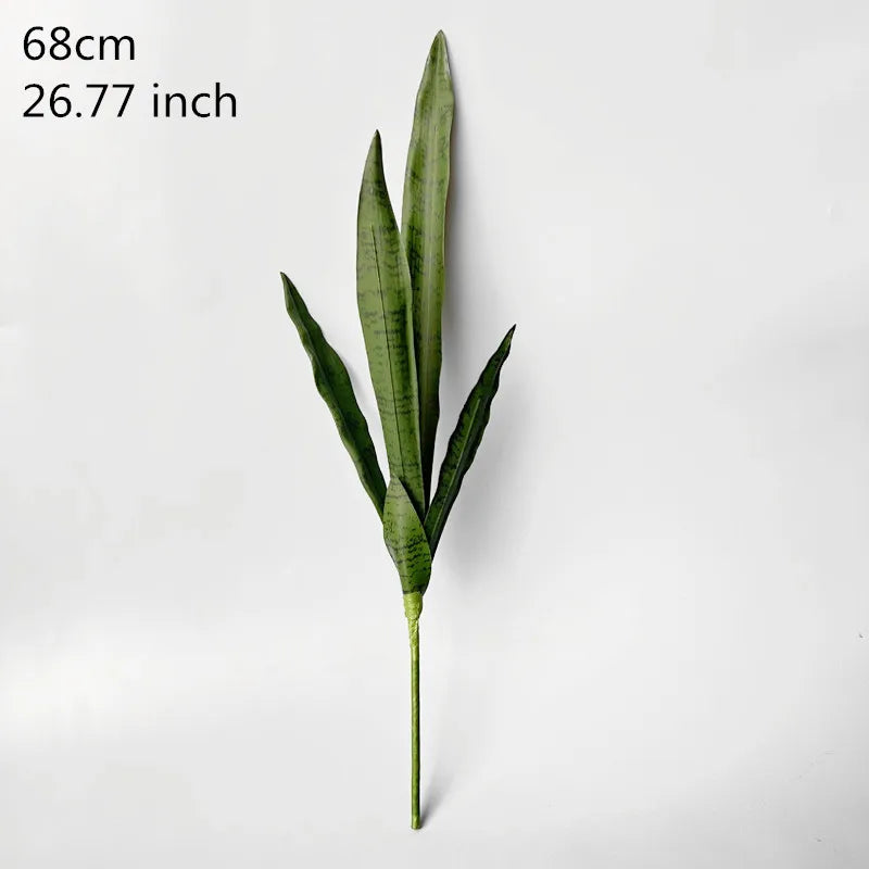 50-76CM Artificial Succulent Plants Tropical Fake Long Leaf Simulation Tiger Pilan Home Decoration Office Hotel Party