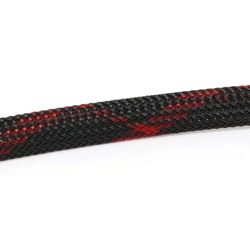 5M Multicolor PET Insulated Braid Sleeving 2mm - 40mm Expandable Wire Cable Sheath Flame-retardant Nylon Braided Mesh