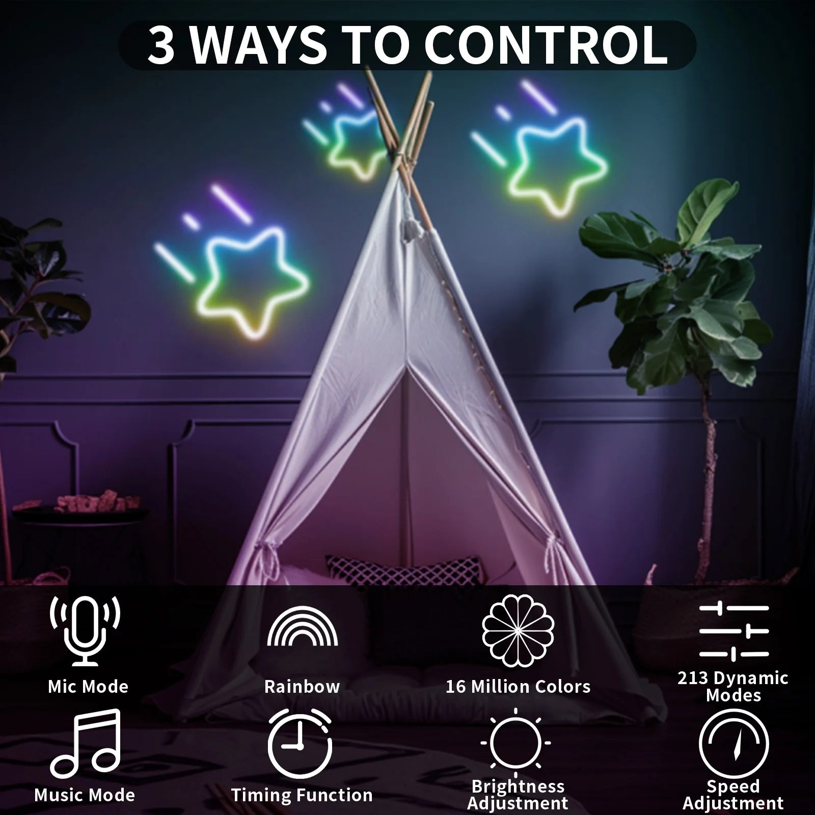 LED Neon RGBIC Lights 8M 16M 72Leds/m LED Lights with RF Remote Bluetooth Flexible Waterproof Music Sync DIY Design