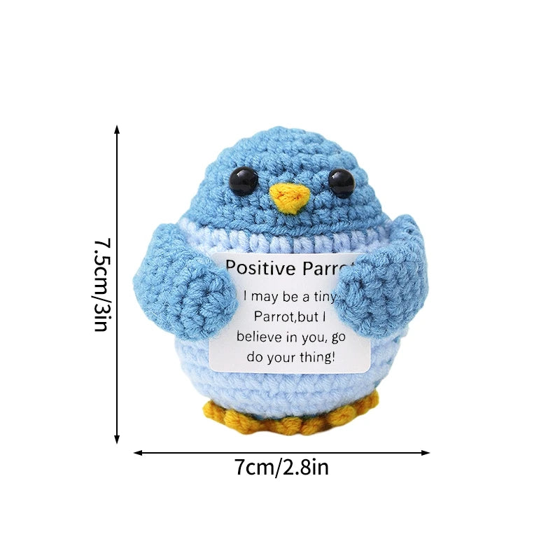 Crochet Ornament Finished Positive Figures Crochet Animals Chicken Desk Accessories Home Office Decor Christmas New