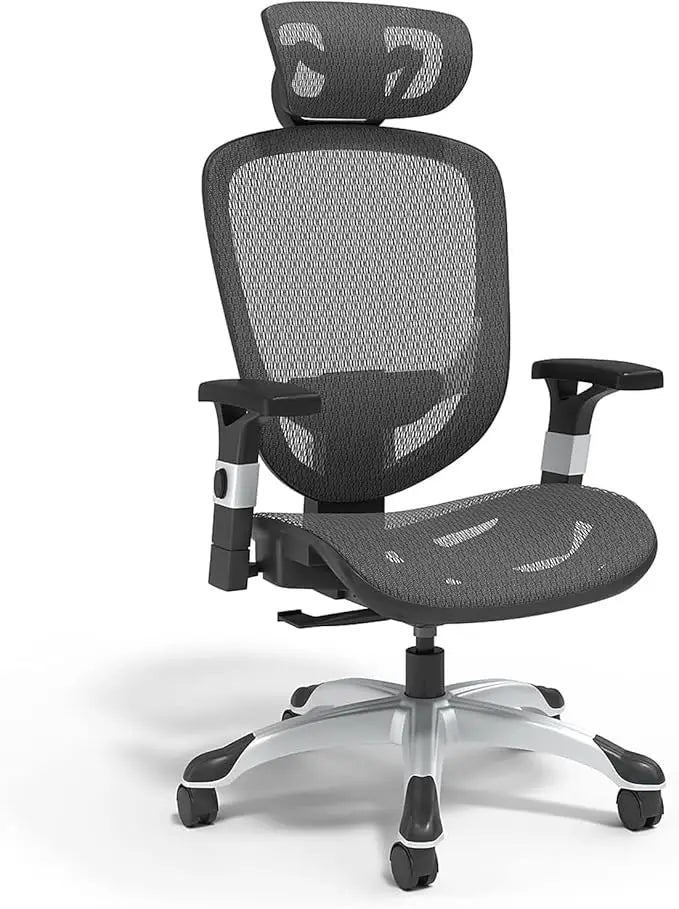 Hyken Ergonomic Swivel Task Chair Adjustable Office Chair with Breathable Mesh and Lumbar Support Perfect for Home