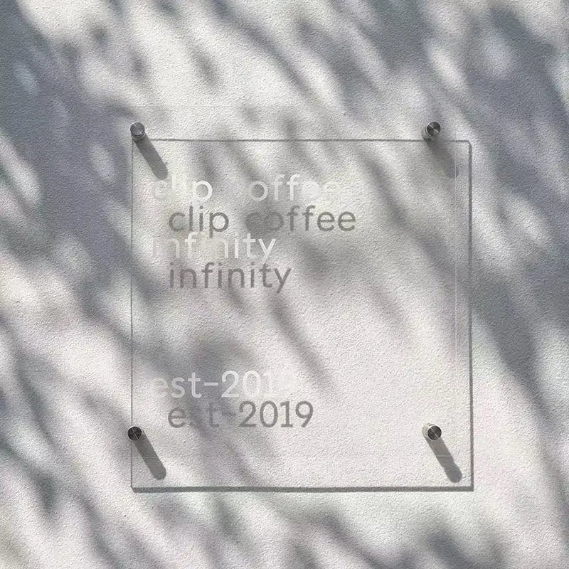 Custom Acrylic Business Logo Sign White Perspex Wall Plaque for Office Reception Beauty Salon Studio Aesthetic Wall