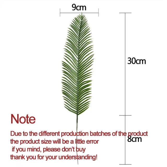 10-20 Pcs Artificial Plants Tropical Monstera Palm Leaves Simulation Leaf For Hawaiian Theme Party Decor Home Garden