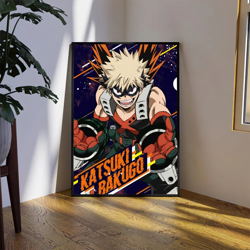 Anime B-Bakugou K-atsuki Poster Prints Wall Sticker Bedroom Living Home Room Office Decoration Painting Self Adhesive