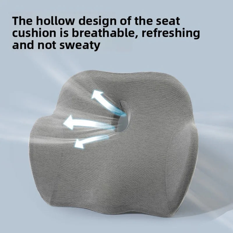 1pcs Memory Foam Seat Cushion For Office Chair Student Ergonomic Slow Rebound Design For Long Sitting Comfort Household