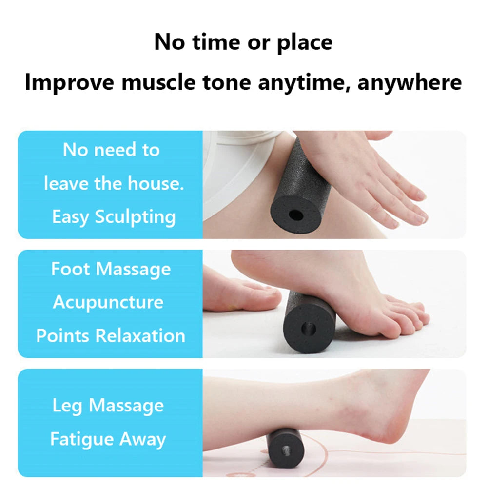 Mini Foam Roller Yoga Column Heavy Duty Massage Column Portable Exercise Roller EPP Hollow Massage Roller for Home Gym