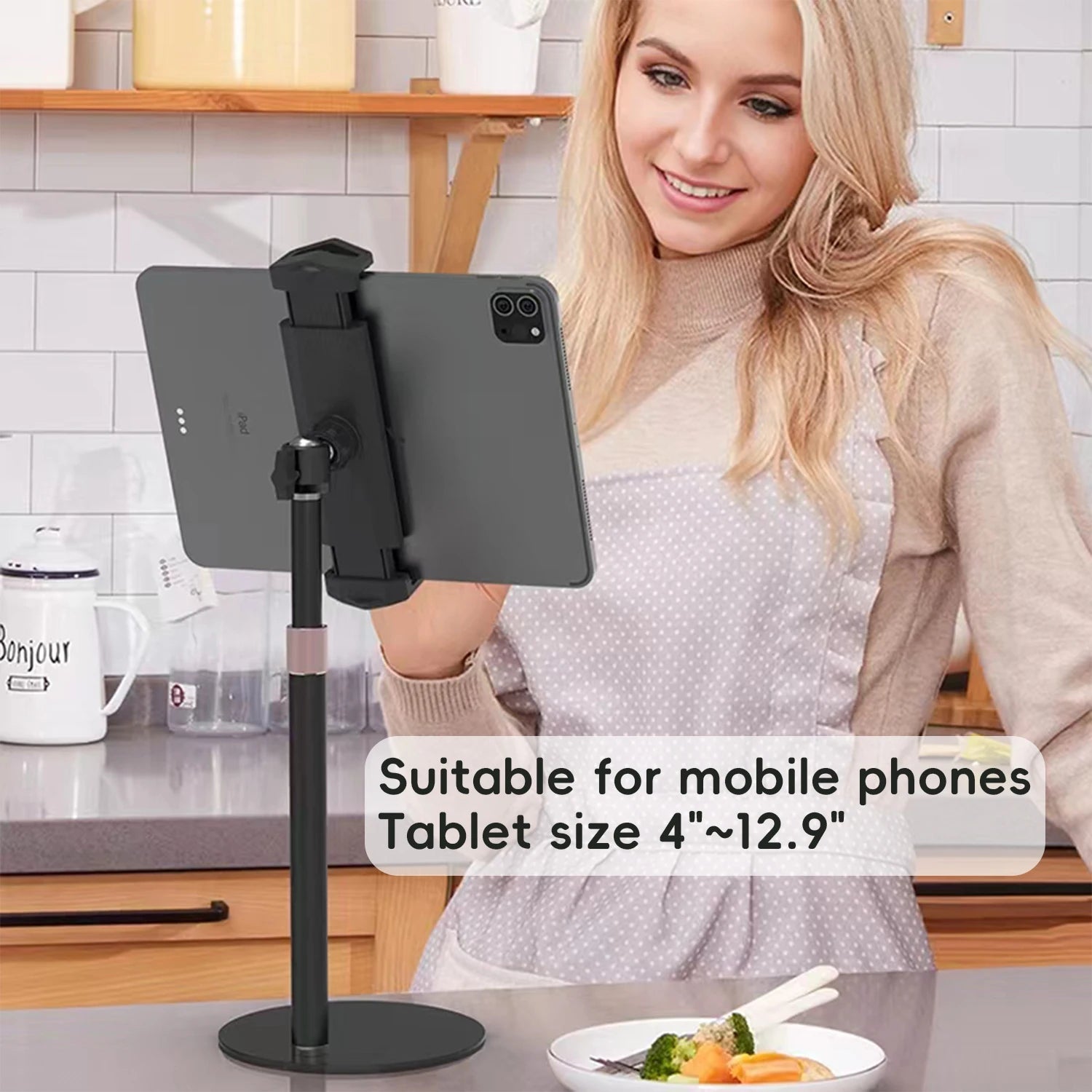 Artpowers VESA Monitor Desk Mount Single Monitor Stands Freestanding fits 13’’ to 18’’ Computer Screen with Height