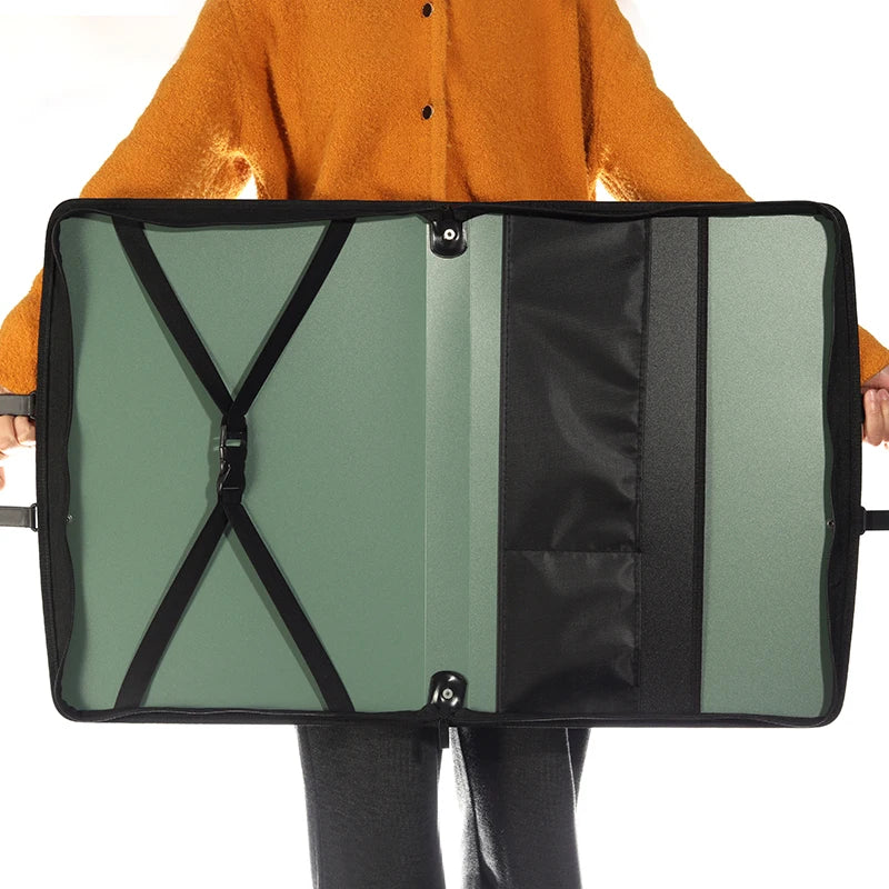 Kobest Large Capacity Portable File Bag A3 Painting Art Bag Sketch Paper Storage Outdoor Photo Selection