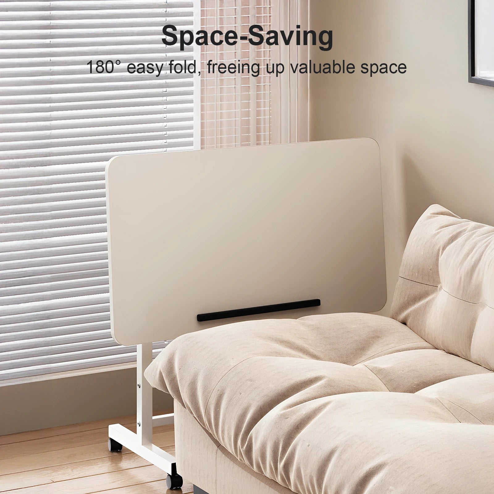 Standing Desk Adjustable Height 23.6’’ - 35’’ and Angle 0° - 90° Space-Saving Ergonomic Mobile Computer Desk