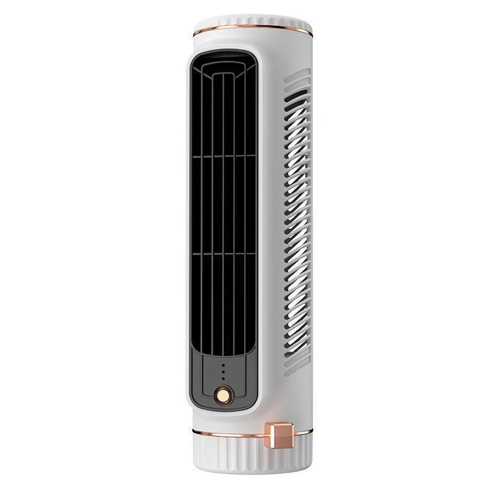Desk Tower Fan USB Rechargeable 3 Speeds Quiet Air Cooler Summer Ventilation Fan Desktop Cooling Fan for Outdoor
