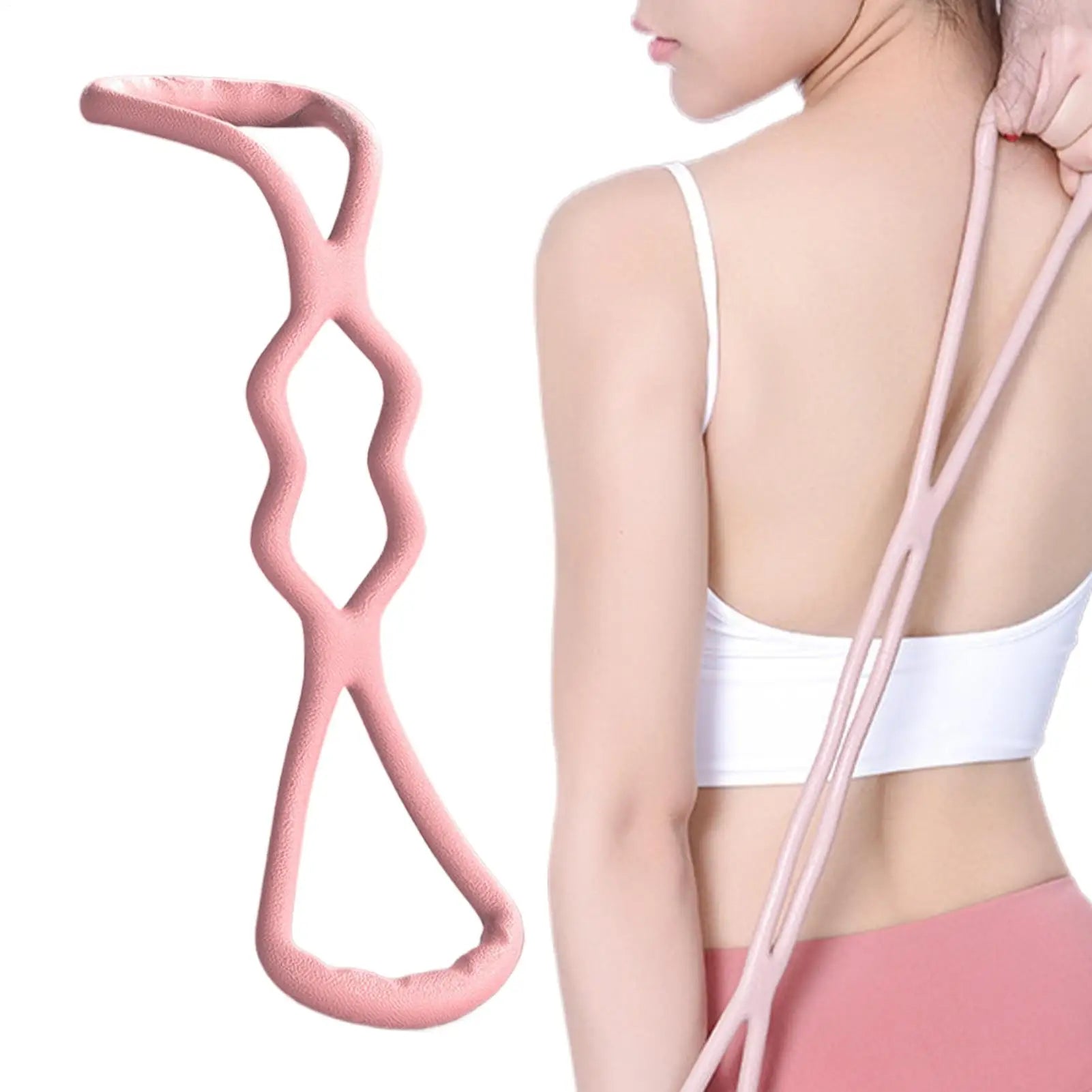 Resistance Bands 8-Shaped Stretcher For Fitness Back Shaping elastic Band Open Shoulder Stretching Band for Shoulder