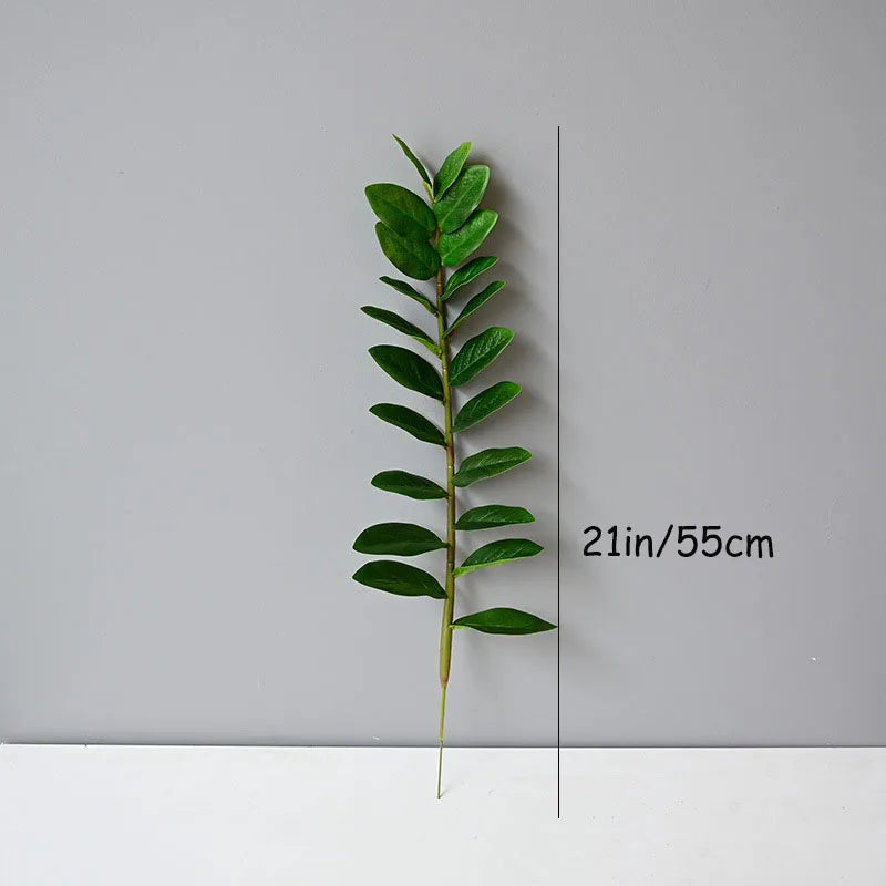 40-70cm Fake Ficus Tree Artificial Money Leaf Plants Plastic Banyan Leaves Real Touch Zamioculcas Plants For Home Shop