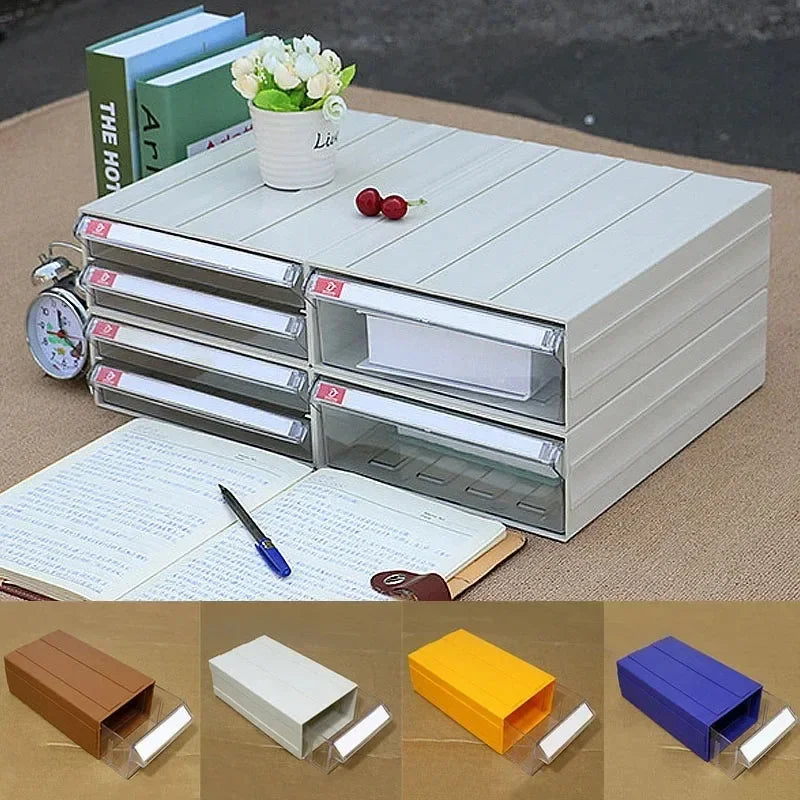 10 Pieces Tool Storage Box Pen Small Parts Hardware Storage Drawer Plastic Debris Box Office Desk Storage Box