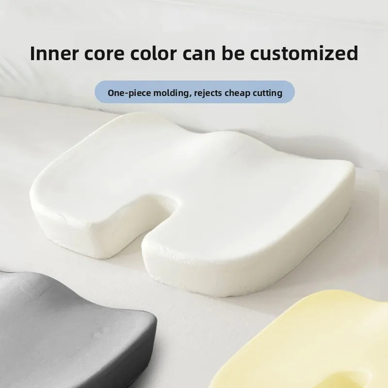 Gel Memory Foam Seat Cushion for Office Chair Car Orthopedic Hemorrhoid Pillow with Mesh Cover Tailbone Pain Relief &