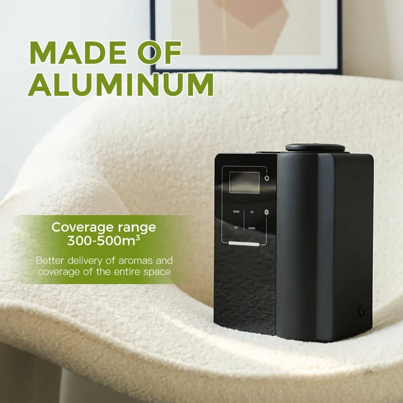 Home Perfume 500m³ Bluetooth APP Aroma Diffuser Air Freshener Metal Body 2024 New Product Hotel Flavoring Office Air