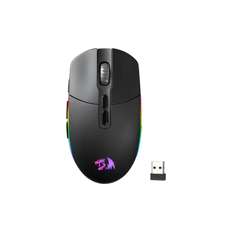 Redragon M719 Pro Wireless Optical Gaming Mouse 8 Programmable Buttons RGB 10,000 DPI Ergonomic PC Computer Gaming Mice