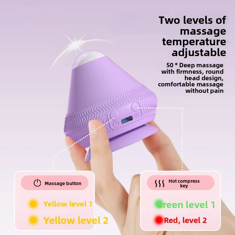 Electric Adsorption Fascia Ball Foot Massage Ball Massage Gun Back Massager Neck Massage Fitness Face Masseter