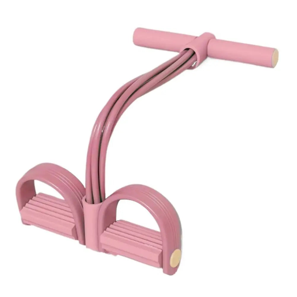 Siix-Tube Pedal Tensioner Resistance Band Multi-Functional Tension Rope Fitness Bands Elastic Yoga Pedal Puller