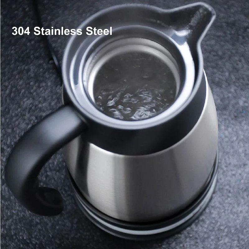 12V 24V Car Kettle Truck Water Heater Large Truck Portable Travel Outdoor Electricer Kettle 304 Stainless Steel Kettle