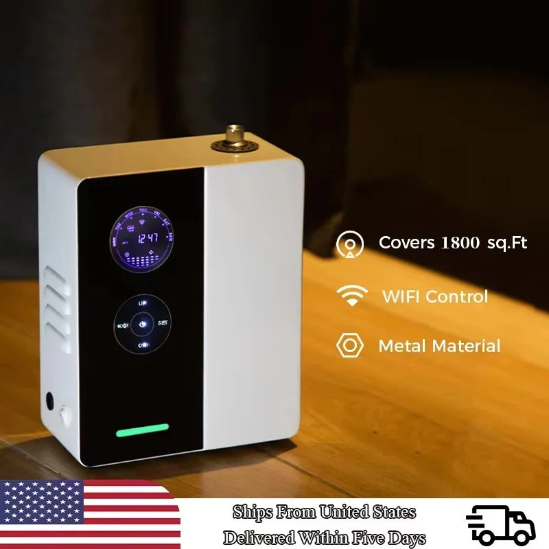 VanGogh360 Coverage of 1800 Square Feet Perfume Wifi Diffuser Electric Environmental Fragrance Air Freshener HVAC Smart