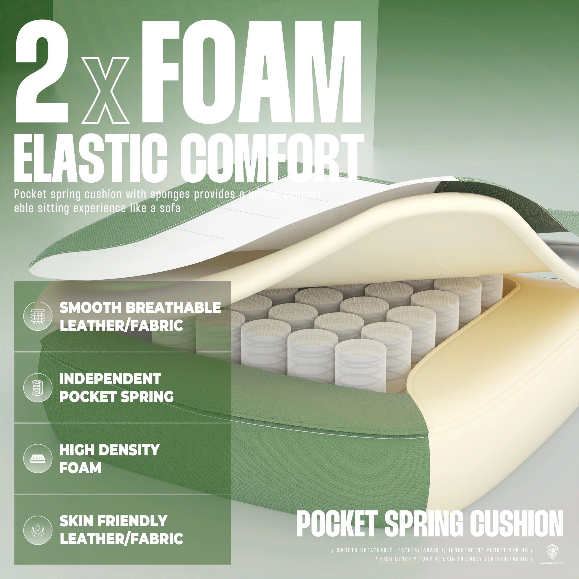 Dowinx Fabric Gaming Chair with Footrest Big and Tall Gaming Chair for Heavy People Computer/PC Gamer Chair for Adult