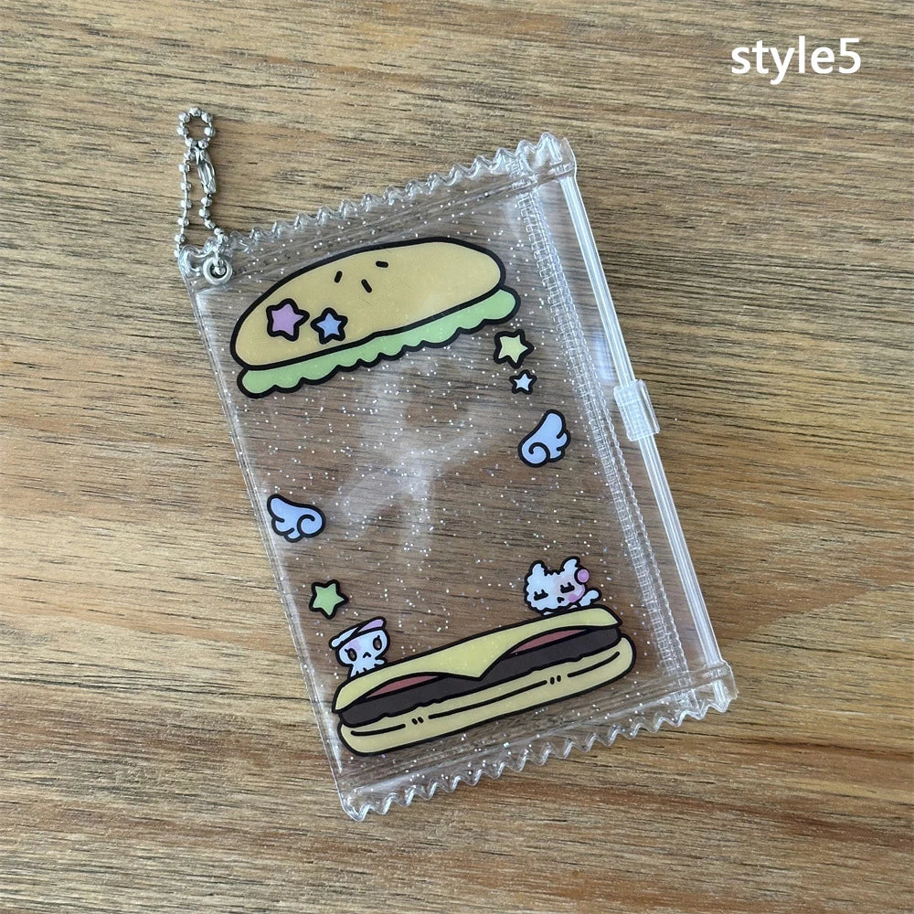 INS Transparent Candy Bag Badge Holder Korean Photocard Holder Display Bag Pendant Idol Photo Card Protective Cover