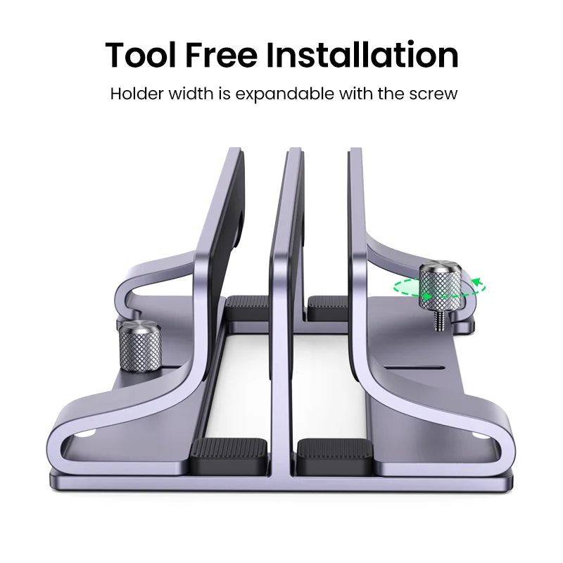 UGREEN Vertical Laptop Stand Holder For MacBook Air Pro Aluminum Foldable Notebook Stand Laptop Support MacBook Pro