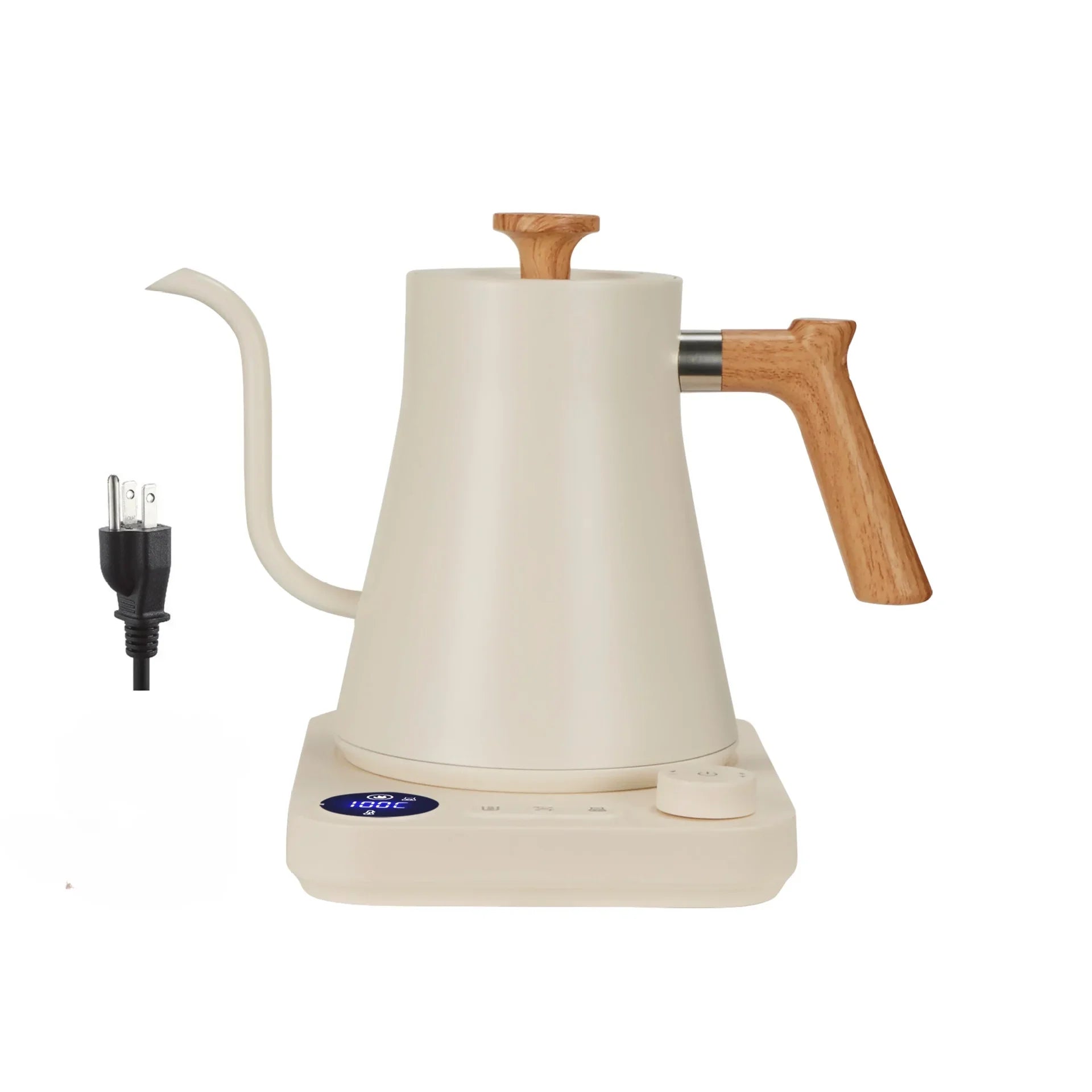 Electric Gooseneck Kettle 900ML Hand Brew Coffee Pot Smart Teapot Temperature Control Pot Rapid Heating Kettle