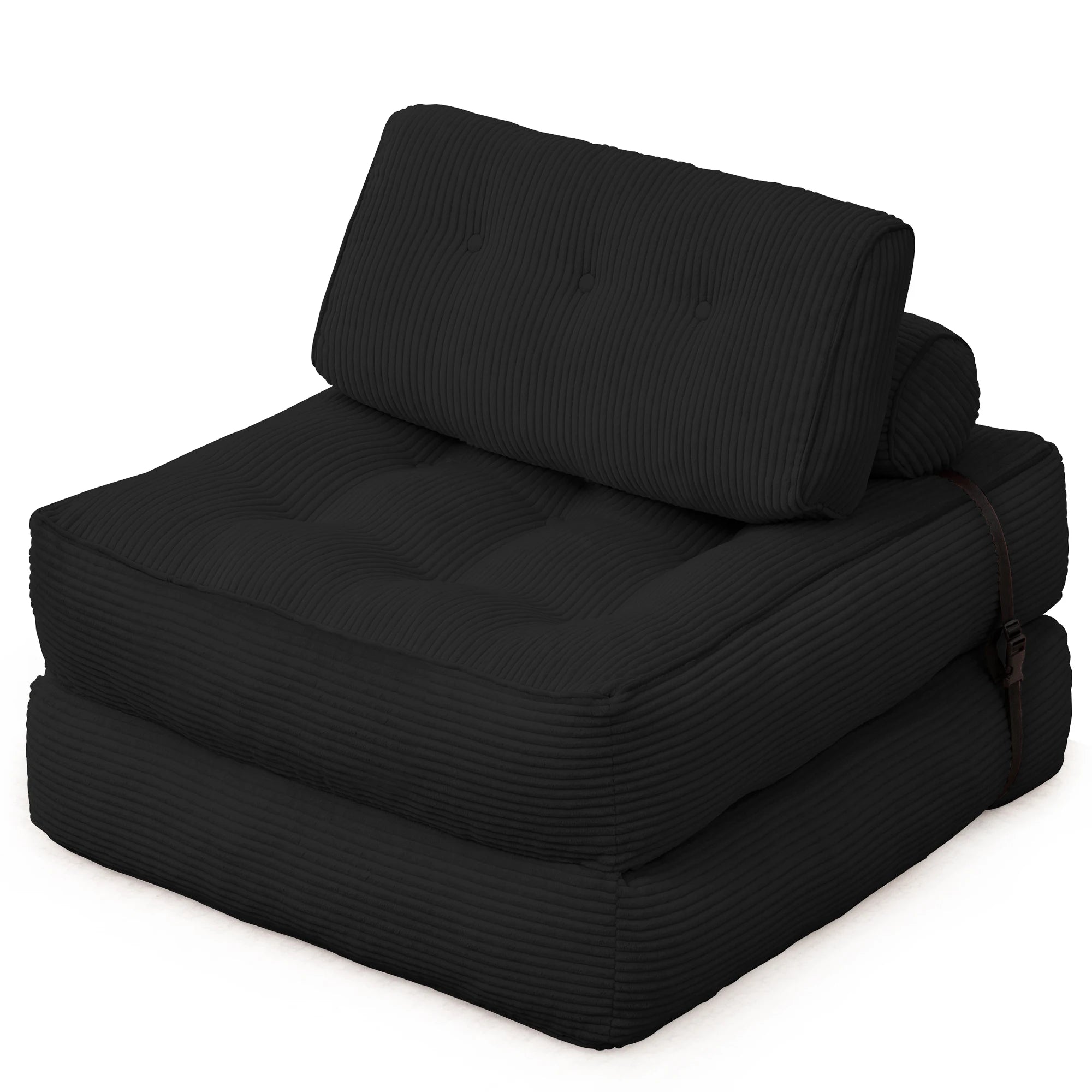 KORSER Convertible Floor Couch for Adult with Pillow Folding Sofa Bed Comfort Floor Sofa Portable Sleeper Chair