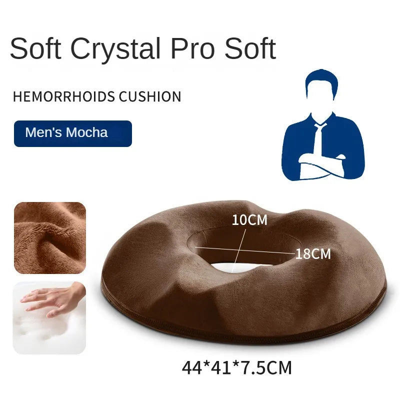 Memory Foam Donut Seat Cushion Comfort Sofa Tailbone Orthopedic Foam Anti Hemorrhoid Massage Tailbone Pillow for Car