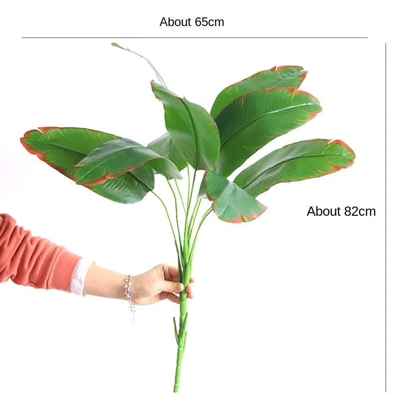 70-85CM Artificial Large Rare Palm Tree Banana Tree Green Simulated Plants Garden Hotel Office Home Decoration