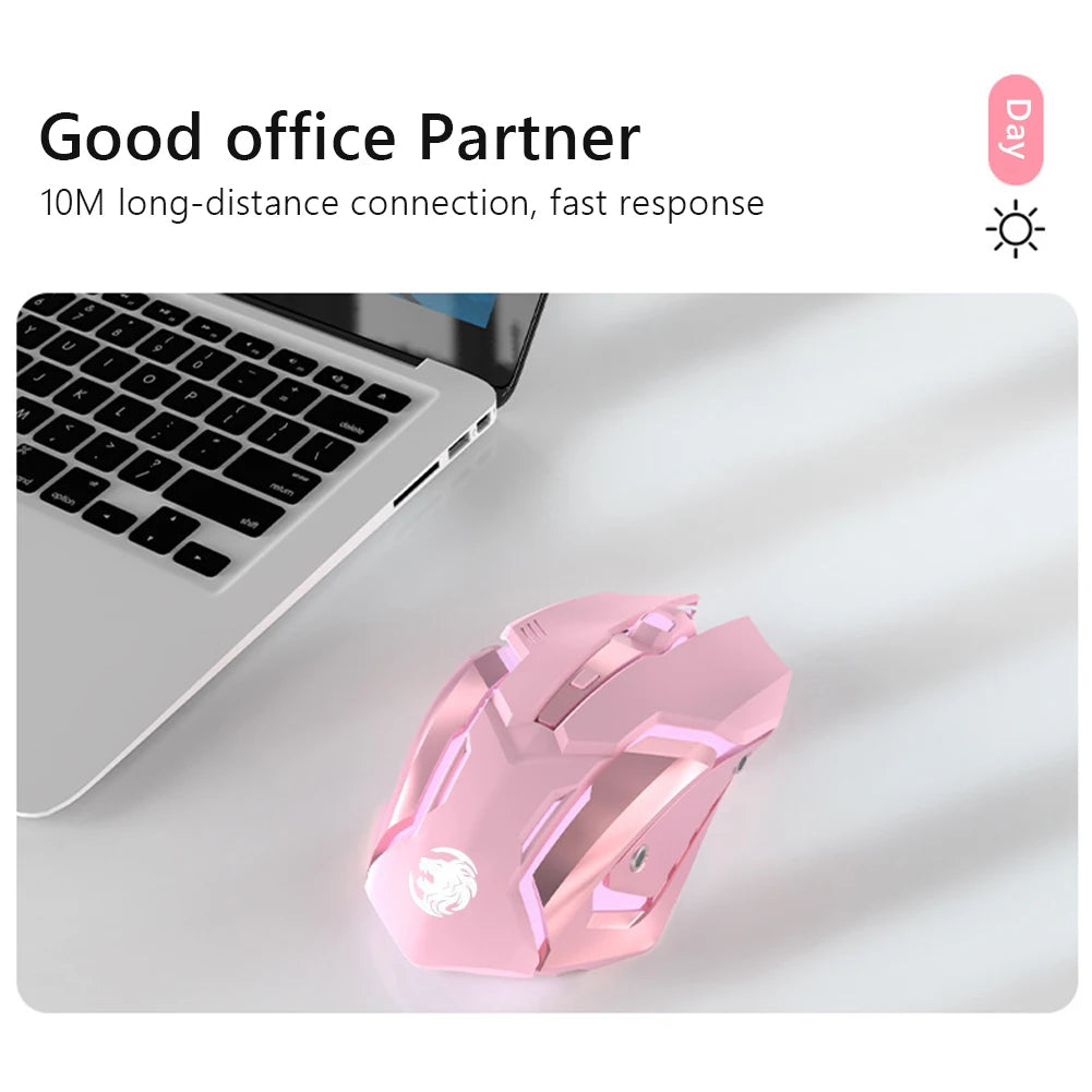 Wireless Computer Silent Gaming Mouse Laptop 2.4GHz Mute Mouse USB Portable Home Office Mouse Accessory