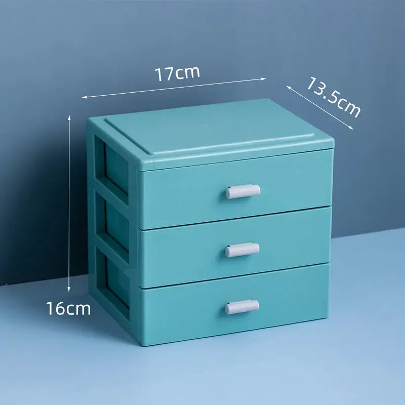 2/3/4 Layers Desktop Organizer Drawer Makeup Storage Box Jewelry Container Large Capacity Mask Office Storage Medicine