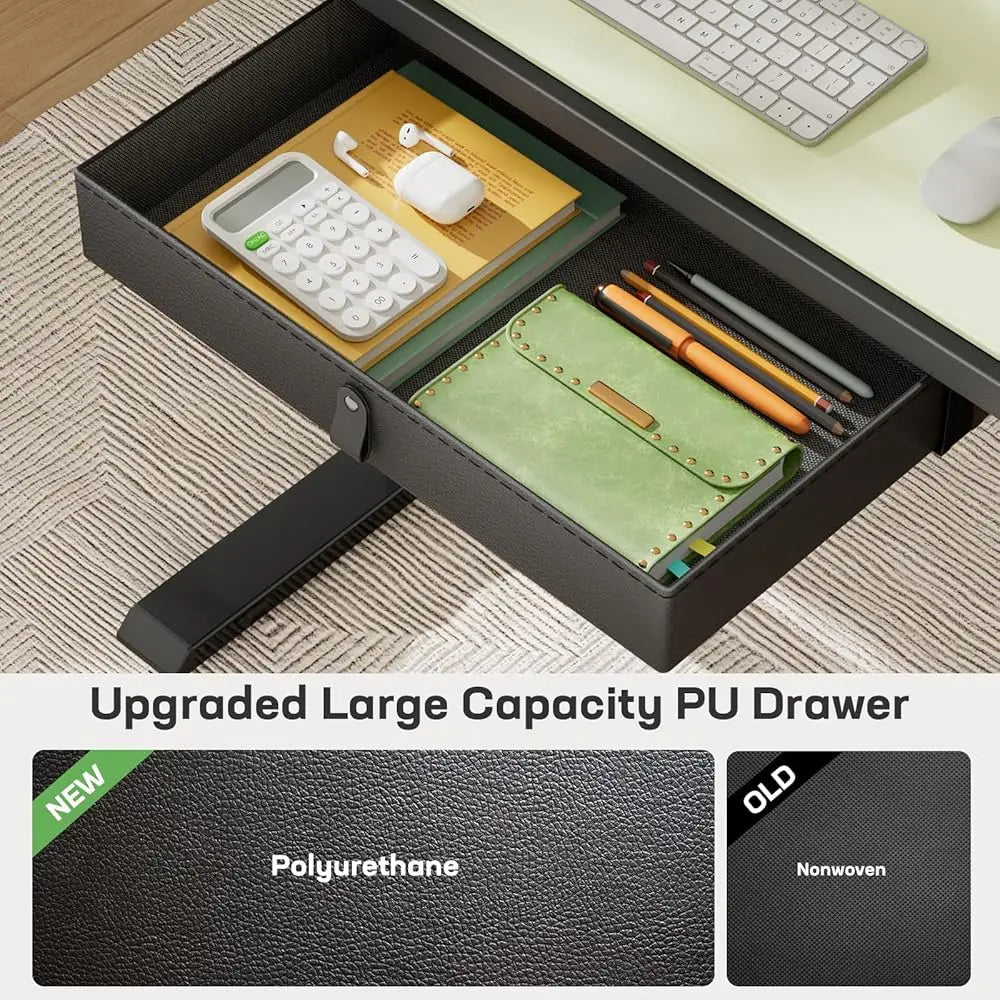 Electric Standing Desk With Drawer 48 X 24 Electric Stand Up Desk Ergonomic Adjustable Desk With Storage Headphone/Bag