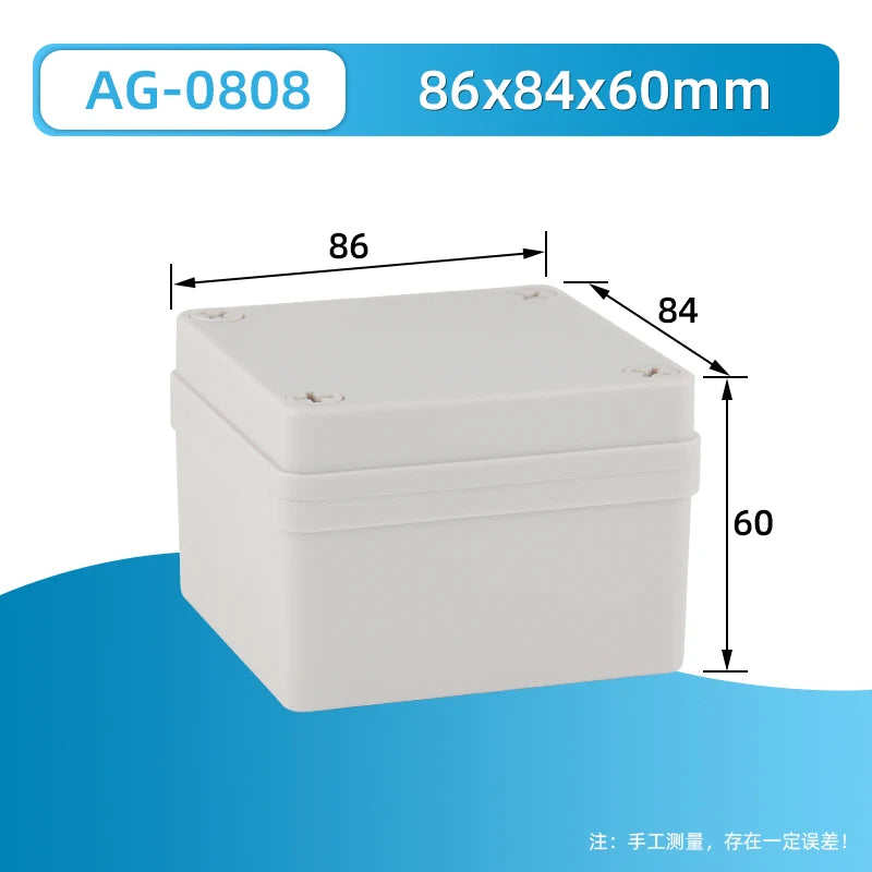 Outdoor waterproof power box ABS plastic IP67 electric control box DIY indoor wire shell connection cable branch