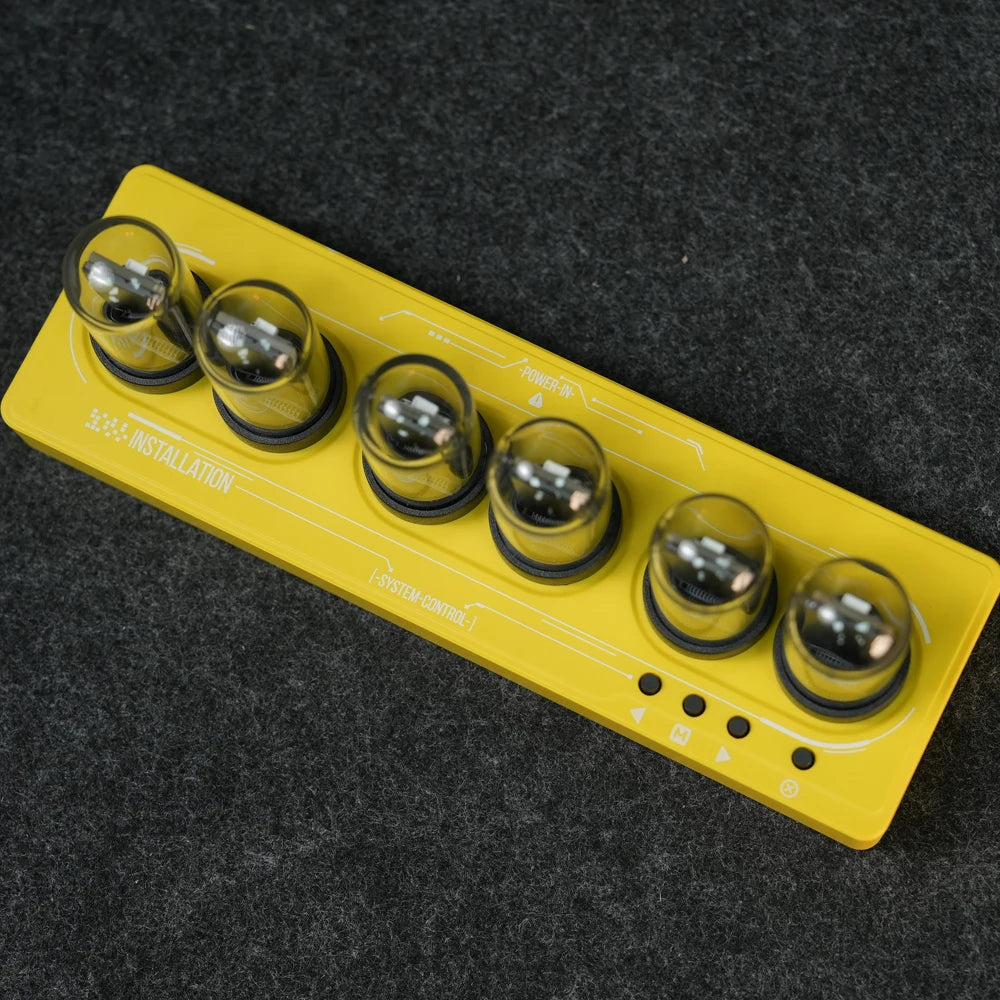 WIFI Control IPS Nixie Tube Alarm Clock with Colorful RGB Lights for Game Room Decoration.DIY Clock Faces