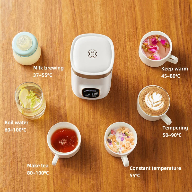 550ml Electric Kettle Portable Heating Cup Multifunction Boiled Water Pot Smart Teapot Adjustable Temperature Kettles