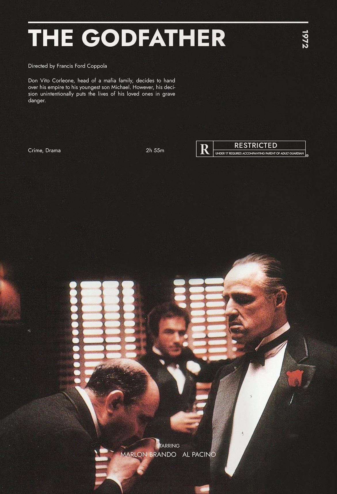 Hot Movie The Godfather Posters Prints Canvas Painting Wall Art Picture Living Room Cinema Office Home Decor - nn-2