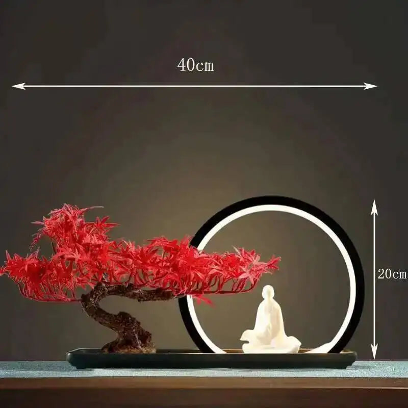 Simulation fake tree bonsai home living room Chinese sand table hotel porch landscaping decoration green plant