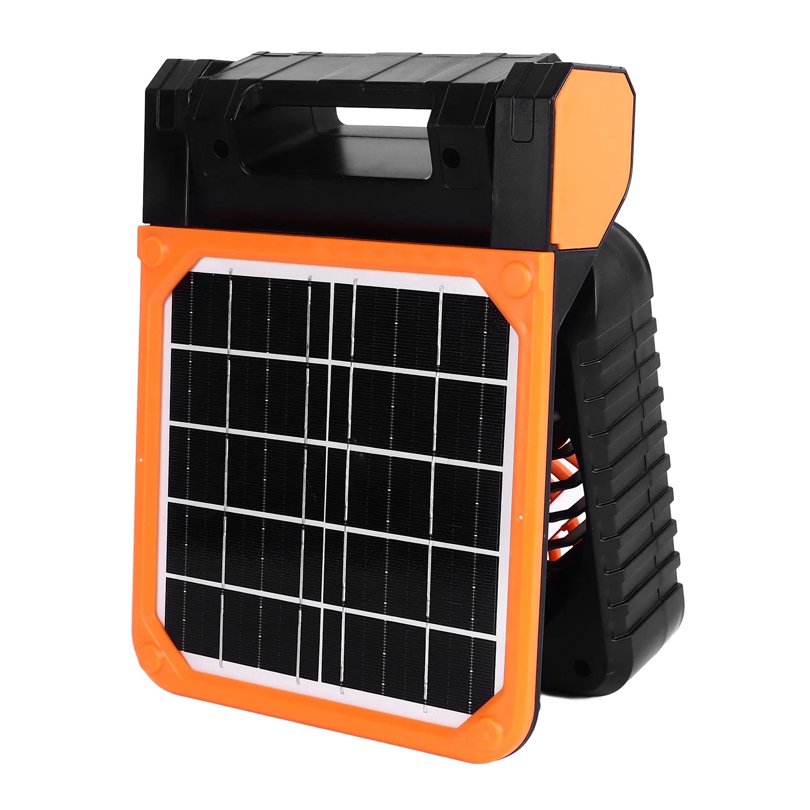 Solar Fan LED Solar Powered Fan Timer 4 Speed Adjustable Brushless Motor Solar Camping Fan Type C Charging for Fishing