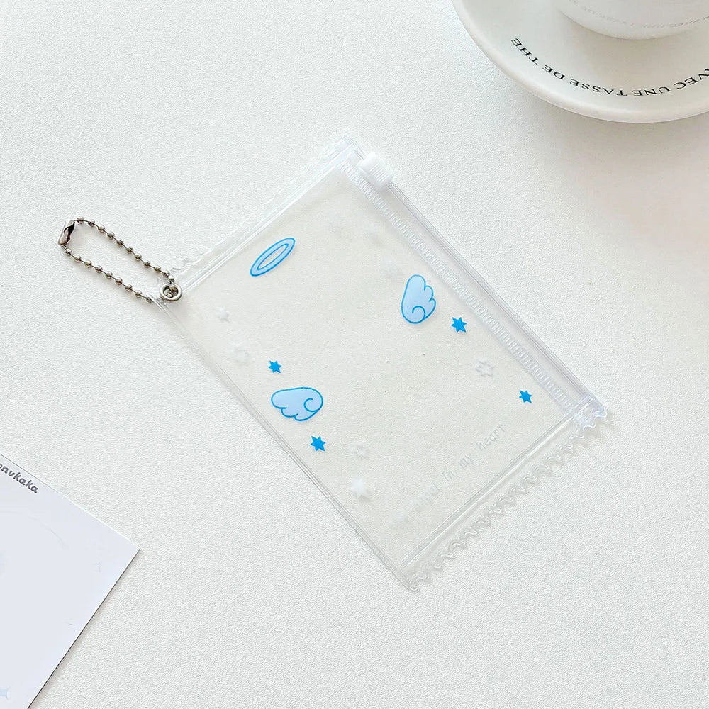 INS Transparent Candy Bag Badge Holder Korean Photocard Holder Display Bag Pendant Idol Photo Card Protective Cover