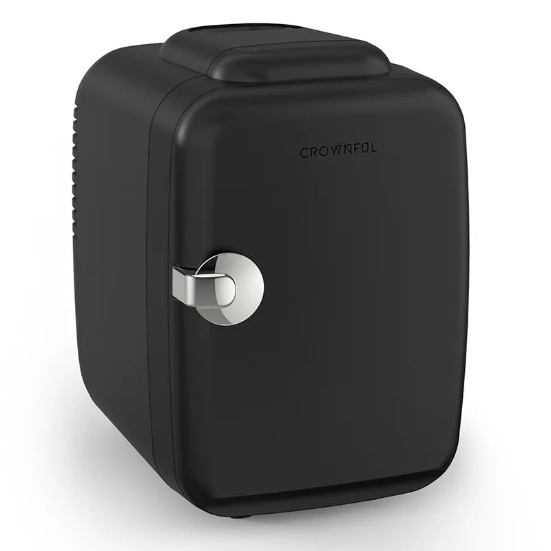 Crownful 4L Mini Fridge 110V 220V Beauty Makeup Skincare Refrigerator AC/DC Heated Cooling Beauty Refrigerator Car Mini