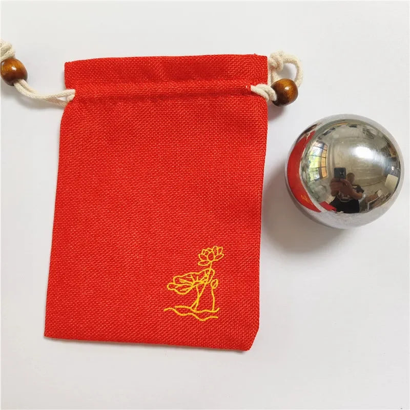 Solid diameter 50mm or 60mm Hand Massage Exersice steel ball Stress Relief fitness health Massage Balls Baoding iron