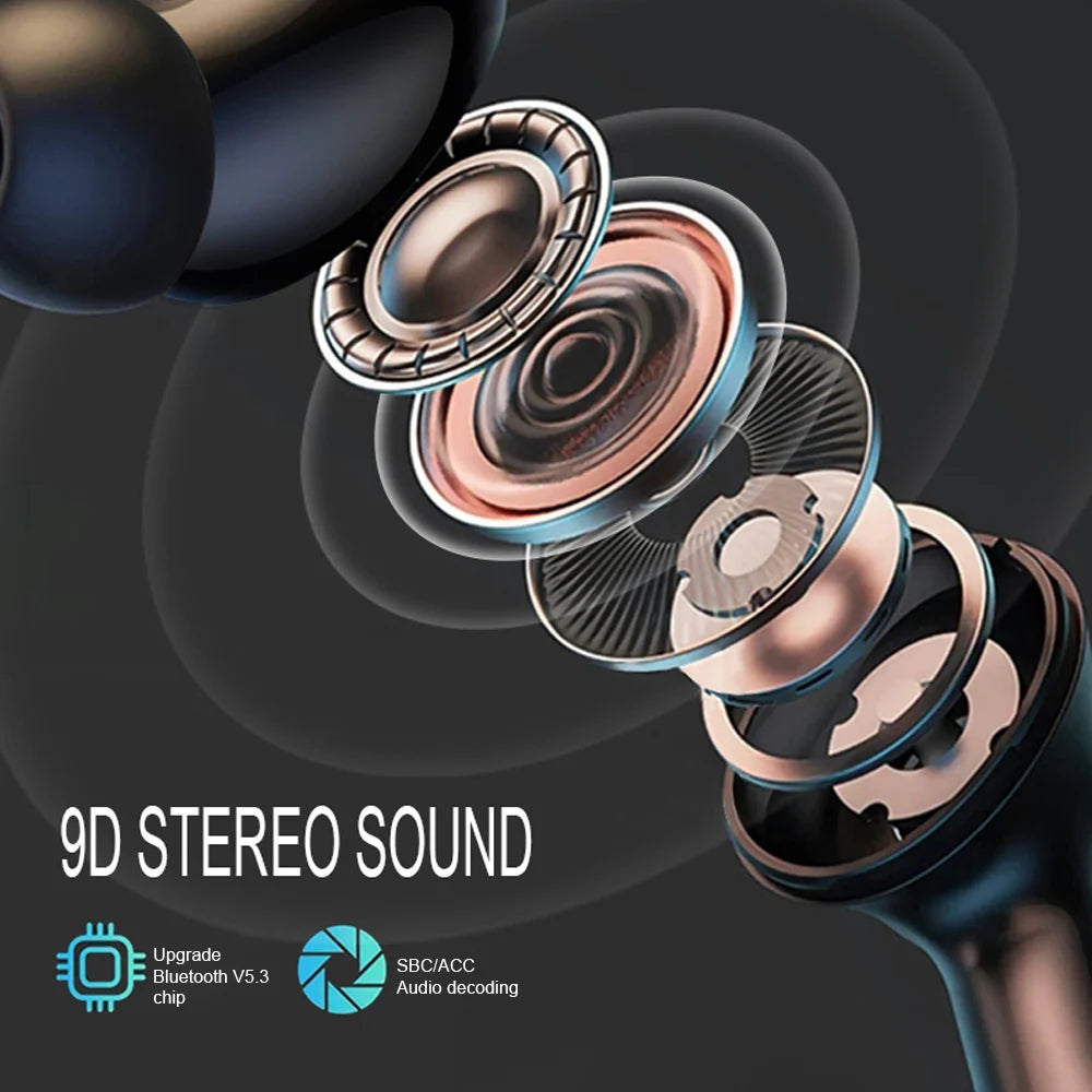 Original GREATWALL Wireless Bluetooth Earphones ANC Noise Reduction Earbuds HD Mic Call Gamer Earbuds LED Touch Screen