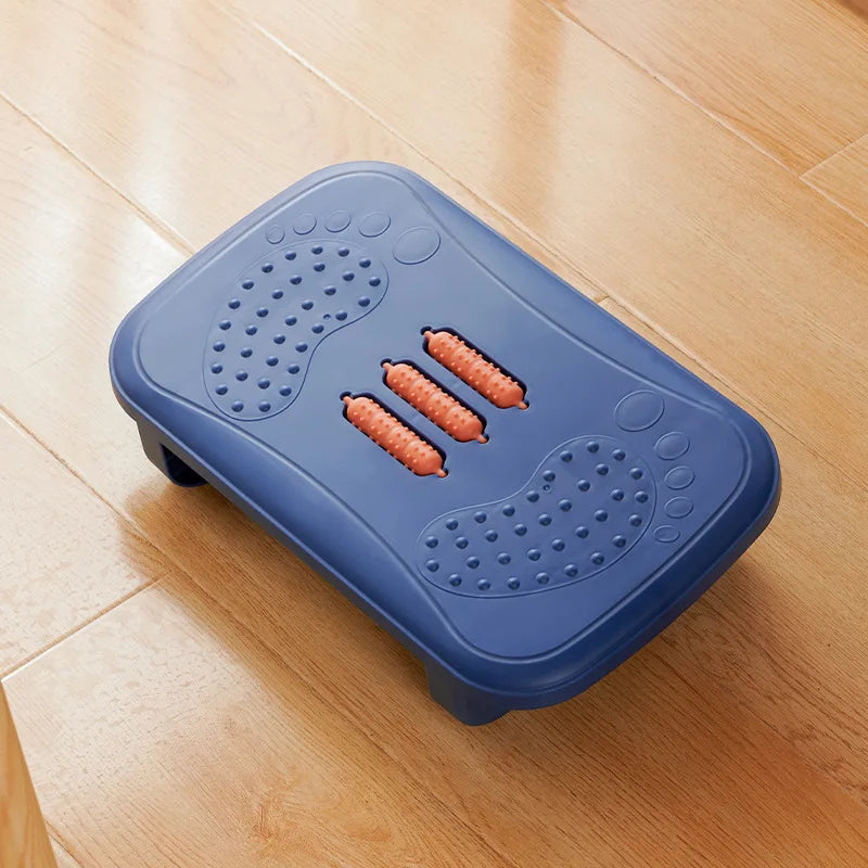 Ergonomic Foot Stool Massage Rollers Footrest With Anti-slip Strip Under Desk Foot Rest For Children Adults Old Man