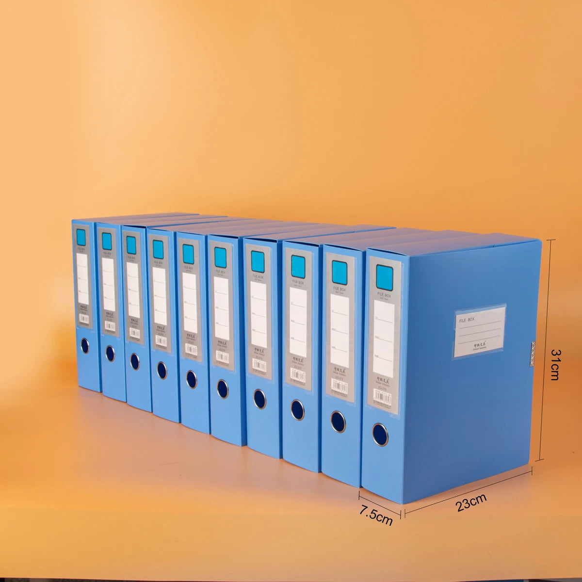 10 thickened A4 File box Office supplies 2/3.5/5.5/7.5CM plastic file box File bag File book folder file box - 10-